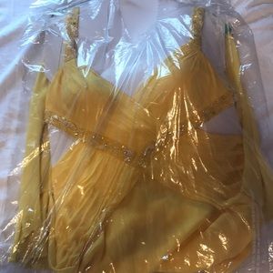Yellow formal gown